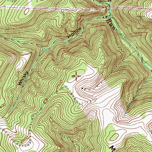 Topographic Map of Middle Ridge, MD