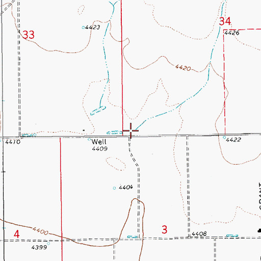 Topographic Map of Hog Canyon Wash, AZ