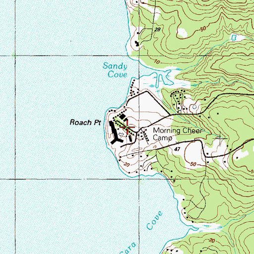 Topographic Map of Morning Cheer Camp, MD