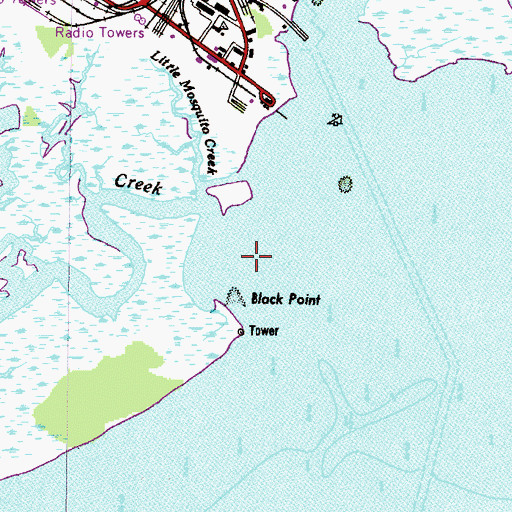 Topographic Map of Mosquito Creek, MD