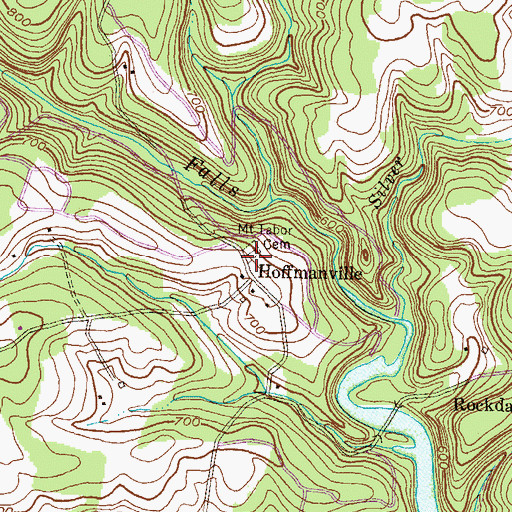 Topographic Map of Mount Tabor Cemetery, MD