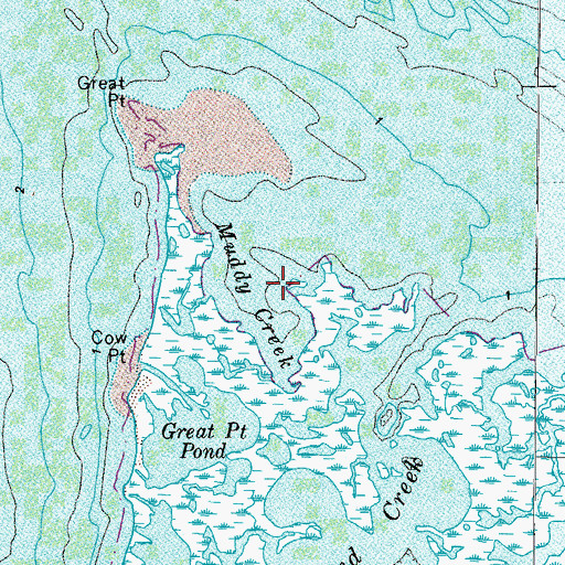 Topographic Map of Muddy Creek, MD