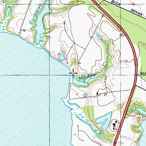 Topographic Map of Muddy Creek, MD