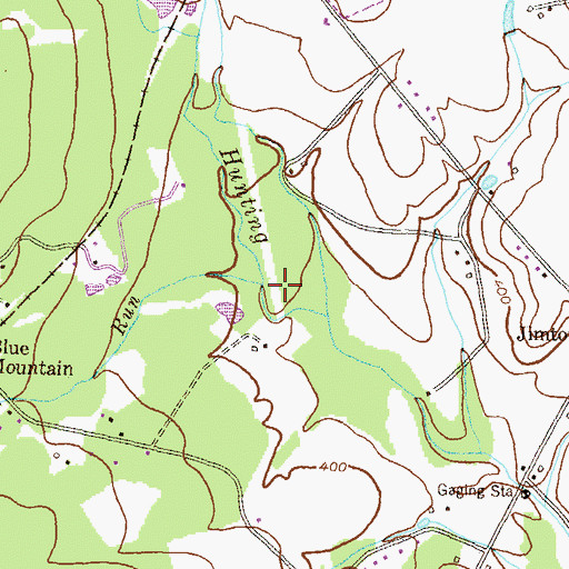 Topographic Map of Muddy Run, MD