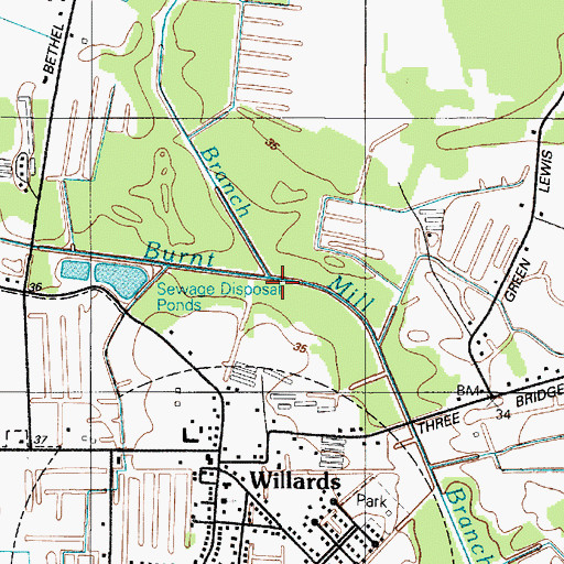 Topographic Map of Murray Branch, MD