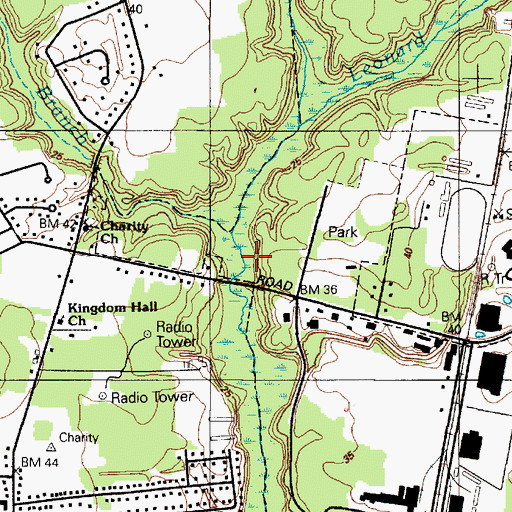 Topographic Map of Nailers Pond, MD