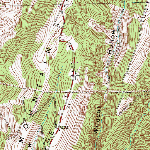 Topographic Map of Nicholas Ridge, MD