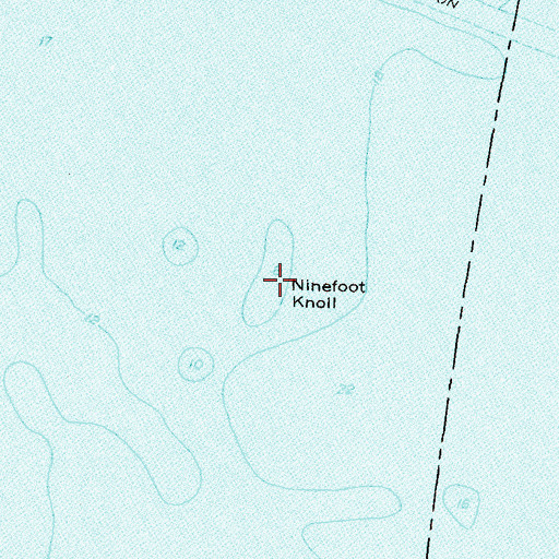 Topographic Map of Ninefoot Knoll, MD