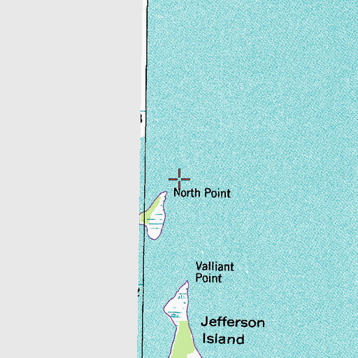 Topographic Map of North Point, MD