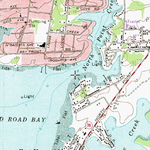 Topographic Map of North Point Creek, MD