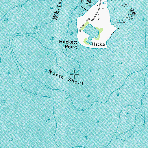 Topographic Map of North Shoal, MD