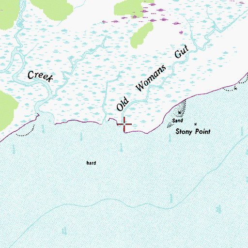 Topographic Map of Old Womans Gut, MD