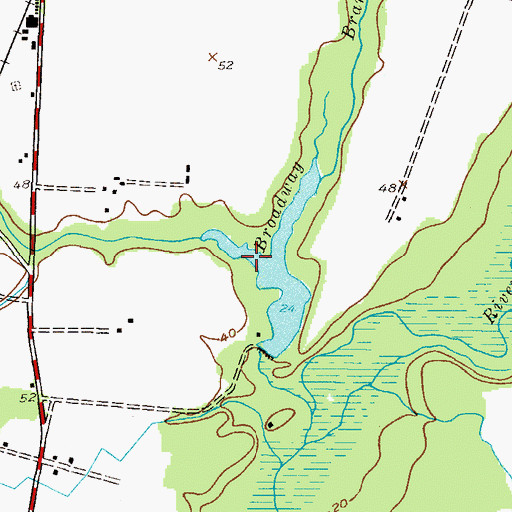 Topographic Map of Oldtown Branch, MD