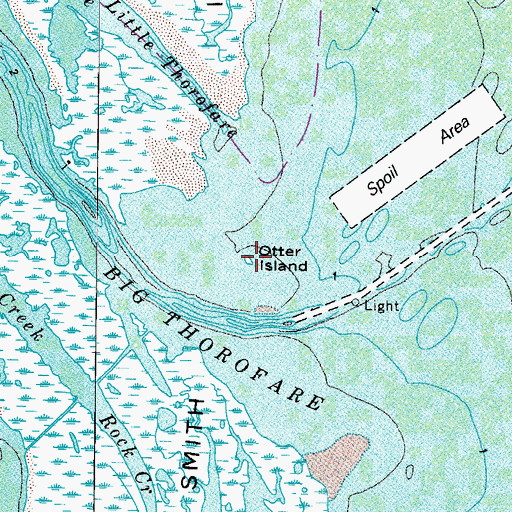 Topographic Map of Otter Island, MD