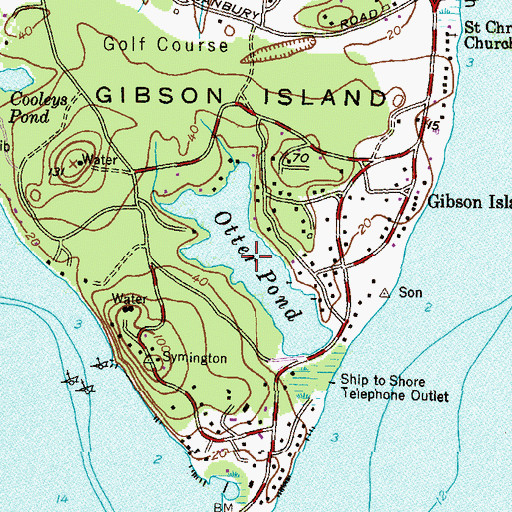 Topographic Map of Otter Pond, MD