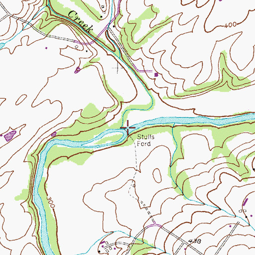 Topographic Map of Owens Creek, MD