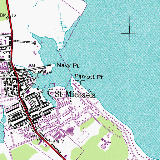 Topographic Map of Parrott Point, MD