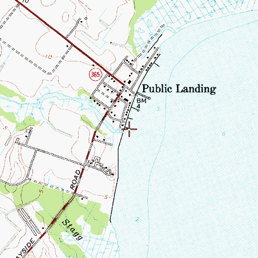 Topographic Map of Pawpaw Creek, MD