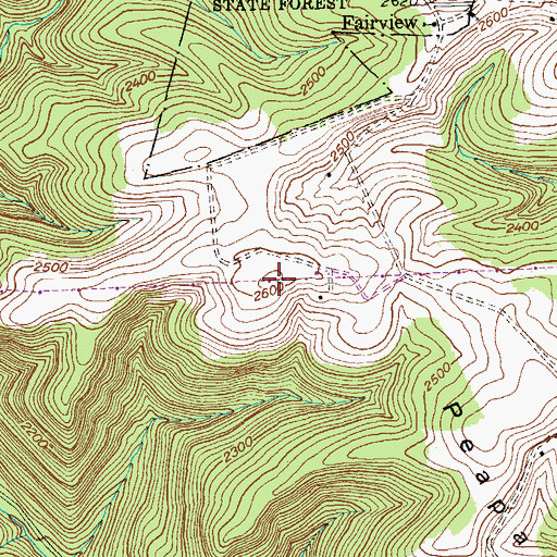 Topographic Map of Peapatch Ridge, MD