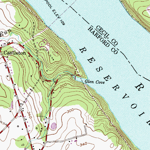 Topographic Map of Peddler Run, MD