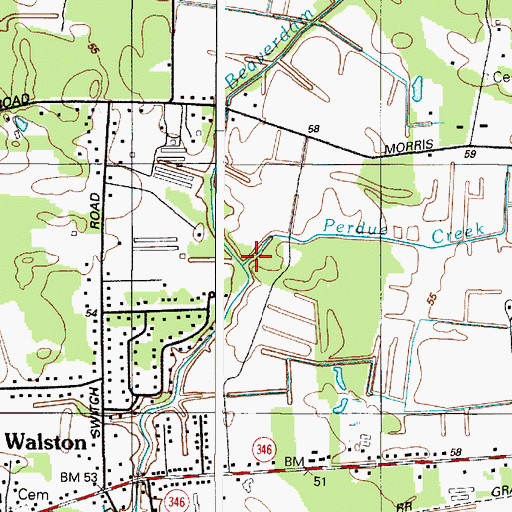 Topographic Map of Perdue Creek, MD