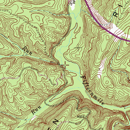 Topographic Map of Piclic Run, MD