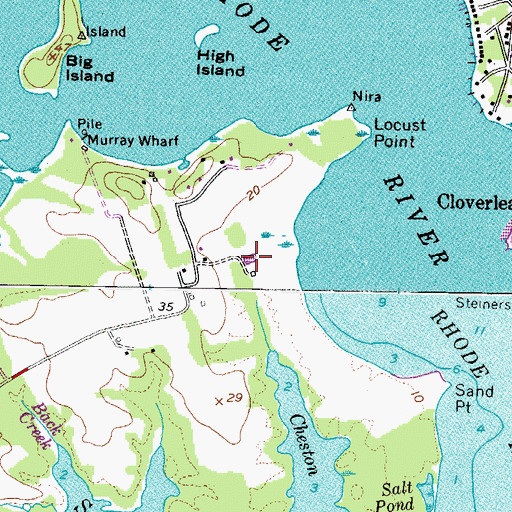 Topographic Map of Pig Pond, MD