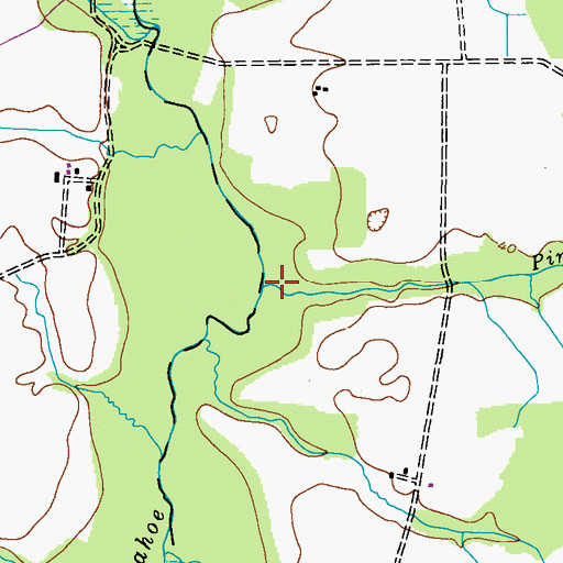 Topographic Map of Piney Branch, MD