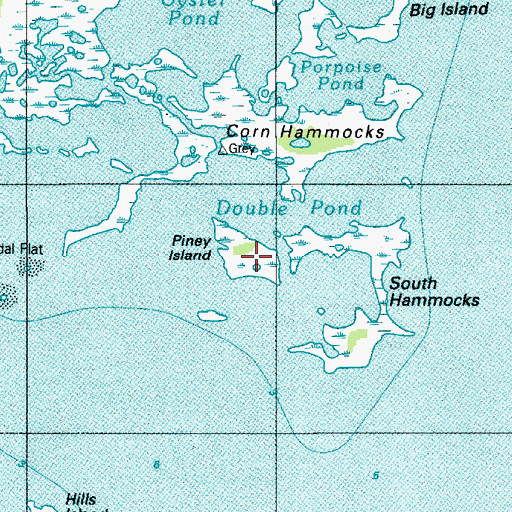 Topographic Map of Piney Island, MD