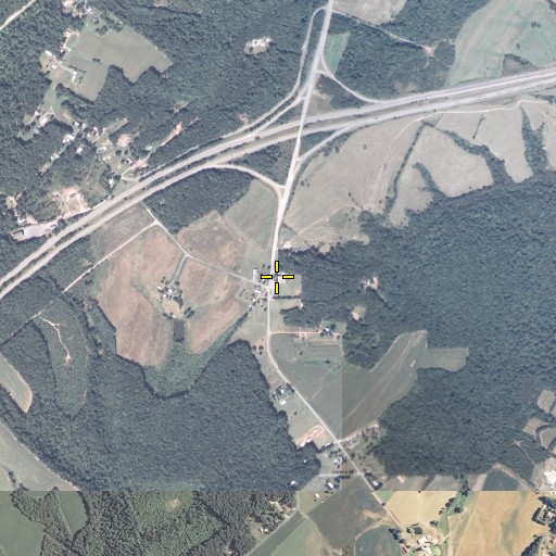 Aerial/Satellite Image of Piney Plains School, MD