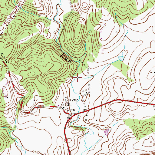 Topographic Map of Piney Run, MD