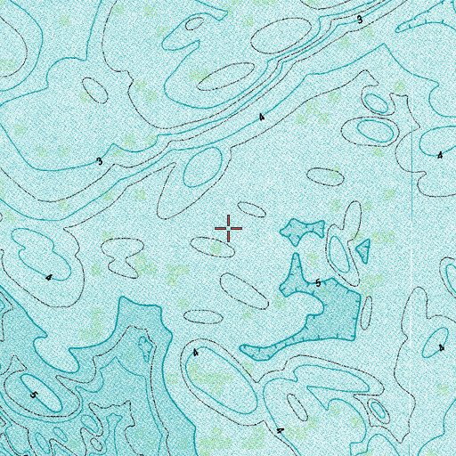 Topographic Map of Pocomoke Sound, VA