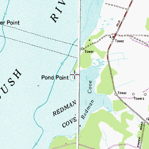 Topographic Map of Pond Point, MD