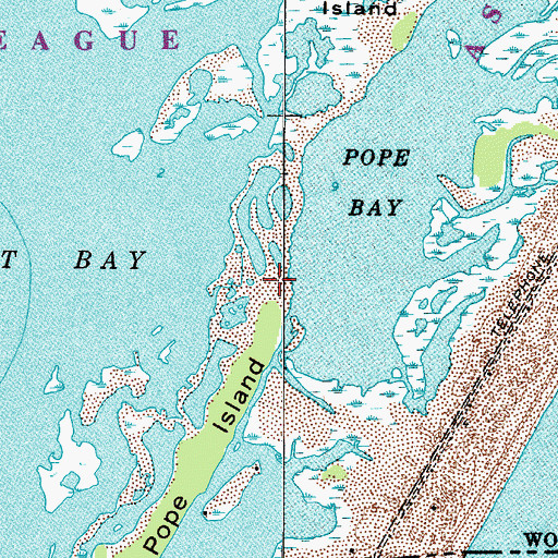 Topographic Map of Pope Island, MD