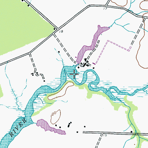 Topographic Map of Potts Mill Creek, MD
