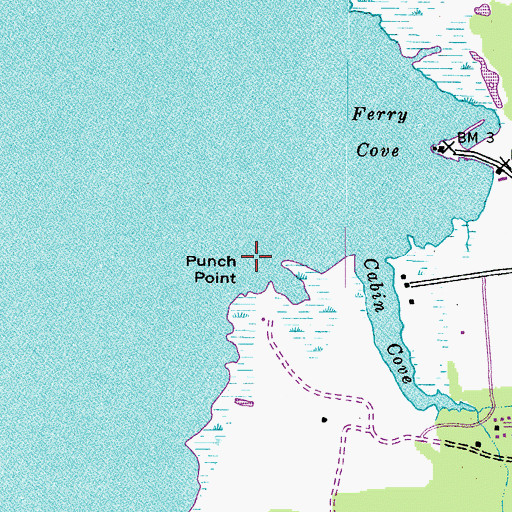 Topographic Map of Punch Point, MD