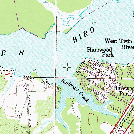 Topographic Map of Railroad Creek, MD