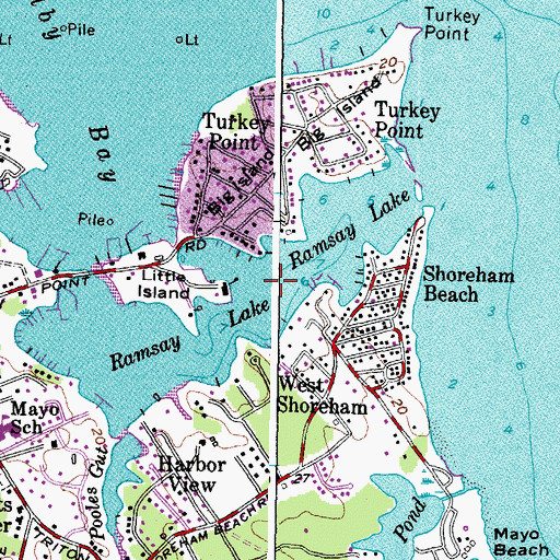 Topographic Map of Ramsay Lake, MD