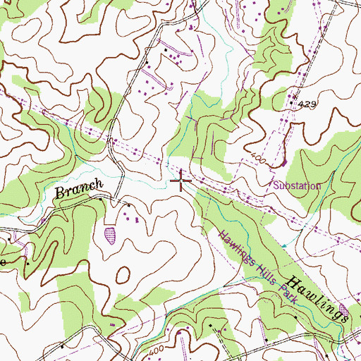 Topographic Map of Reddy Branch, MD