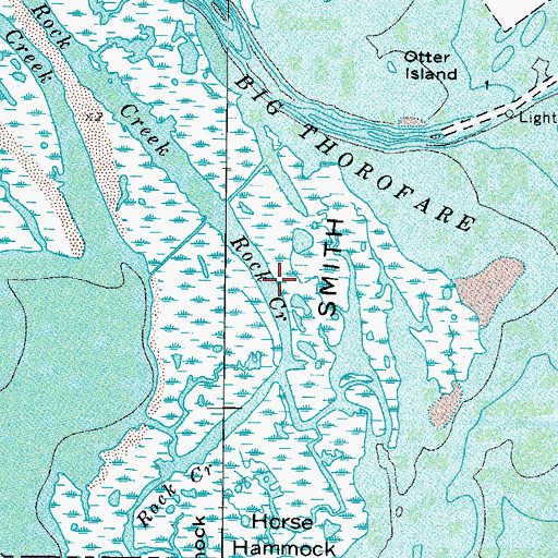 Topographic Map of Rock Creek, MD