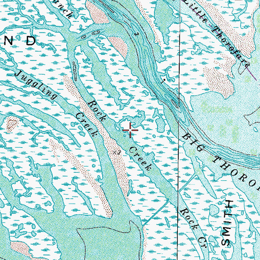 Topographic Map of Rock Creek, MD