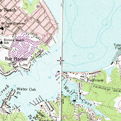 Topographic Map of Rock Creek, MD