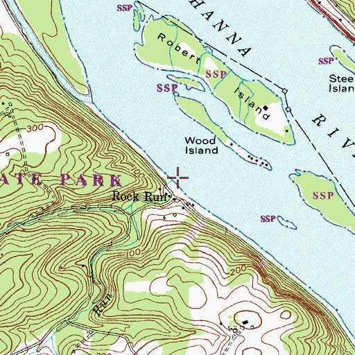 Topographic Map of Rock Run, MD