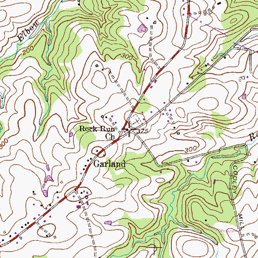Topographic Map of Rock Run Church, MD
