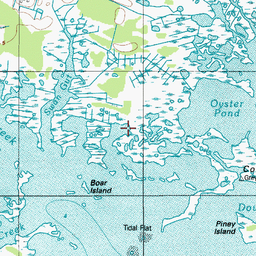 Topographic Map of Rodney Pond, MD
