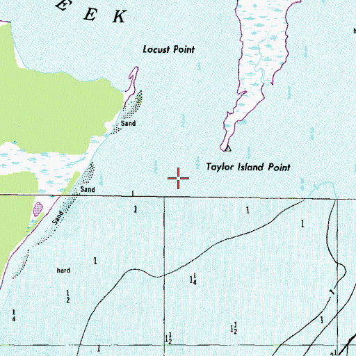 Topographic Map of Romney Creek, MD