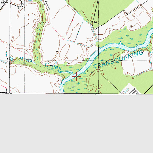 Topographic Map of Ross Creek, MD