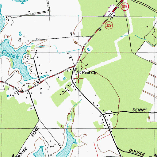 Topographic Map of Royal Oak School, MD