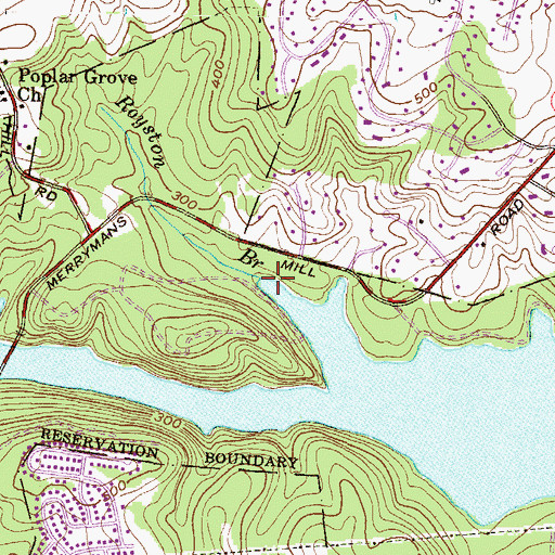 Topographic Map of Royston Branch, MD