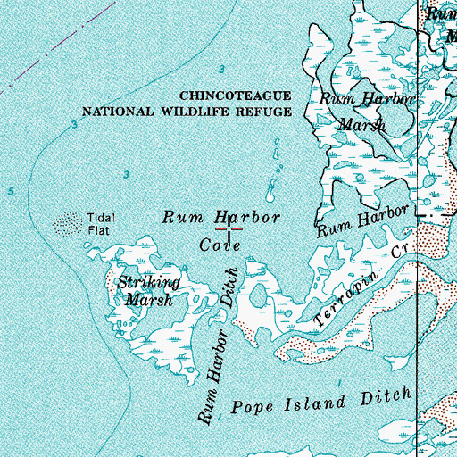 Topographic Map of Rum Harbor Cove, MD